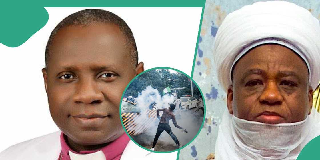 Sultan of Sokoto, Mohammad Abubakar, and CAN president, Daniel Okoh speak on protest Sultan of Sokoto, Mohammad Abubakar, and CAN president, Daniel Okoh speak on protest