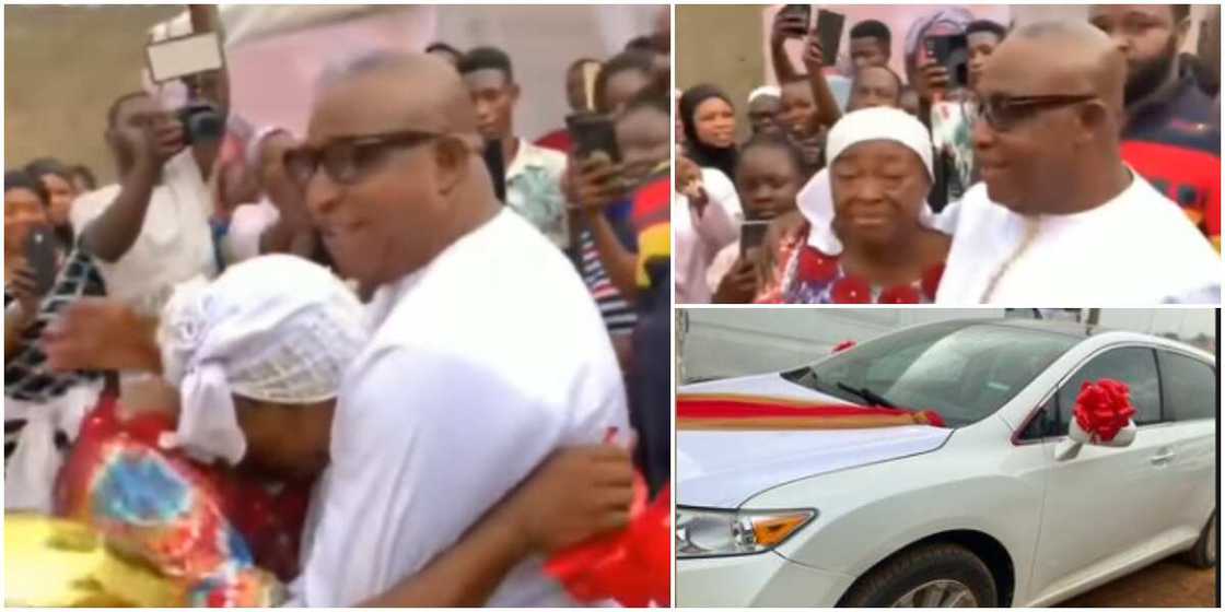 Adebayo Salami and kids surprise wife Adebayo Salami and kids surprise wife