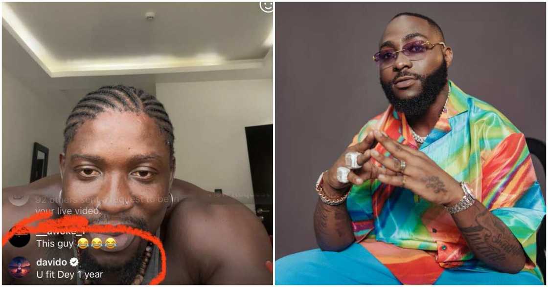 Davido tells Verydarkman to stay in Lagos for one year, Davido Davido tells Verydarkman to stay in Lagos for one year, Davido