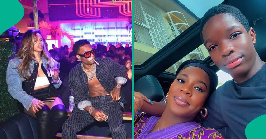 Wizkid's first baby mama slams fans connecting her to him. Wizkid's first baby mama slams fans connecting her to him.