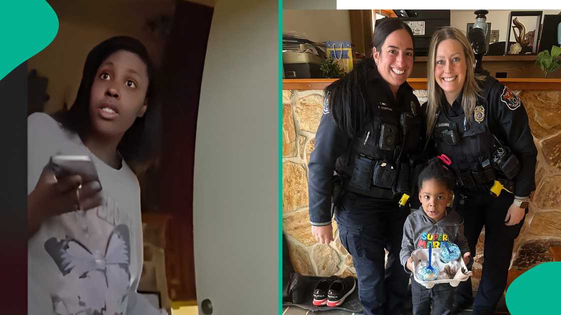 American mother surprised after her child called the police. American mother surprised after her child called the police.