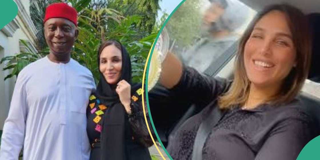 Billionaire Ned Nwoko and his wife Laila Charani Billionaire Ned Nwoko and his wife Laila Charani