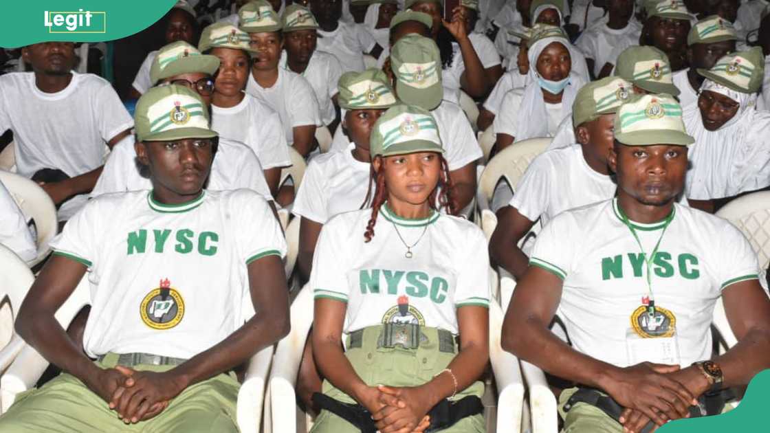 NYSC corps members at an event NYSC corps members at an event