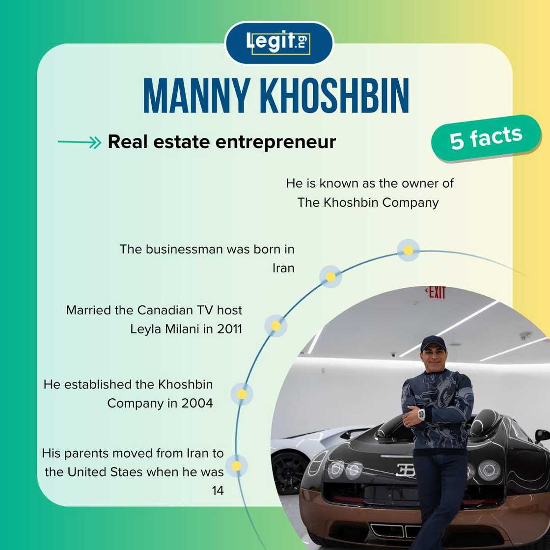 Quick facts about Manny Khoshbin