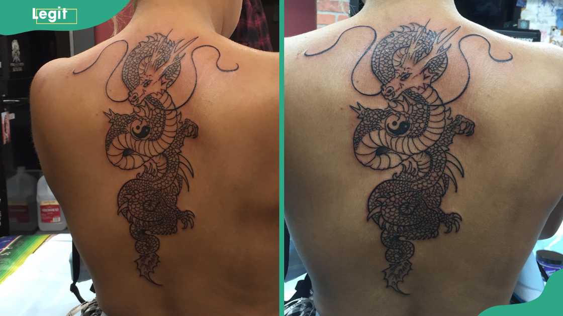 Dragon spine tattoo Dragon spine tattoo