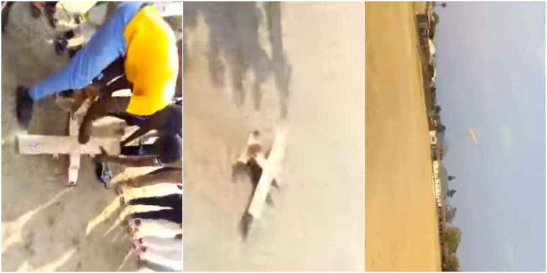 Jubilation as Nigerian boy builds 'aeroplane' and flies it, sends social media into frenzy Jubilation as Nigerian boy builds 'aeroplane' and flies it, sends social media into frenzy