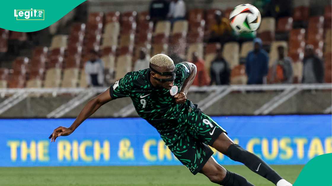 Victor Osimhen, Super Eagles, Nigeria, Lesotho, Polokwane, South Africa. Victor Osimhen, Super Eagles, Nigeria, Lesotho, Polokwane, South Africa.