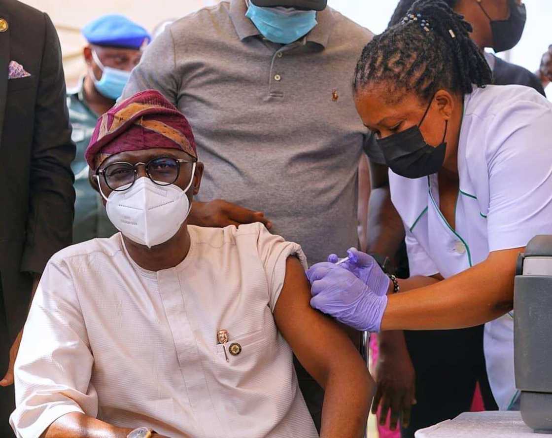 Sanwo-Olu, Ganduje, and other governors that have received AstraZeneca COVID-19 vaccine