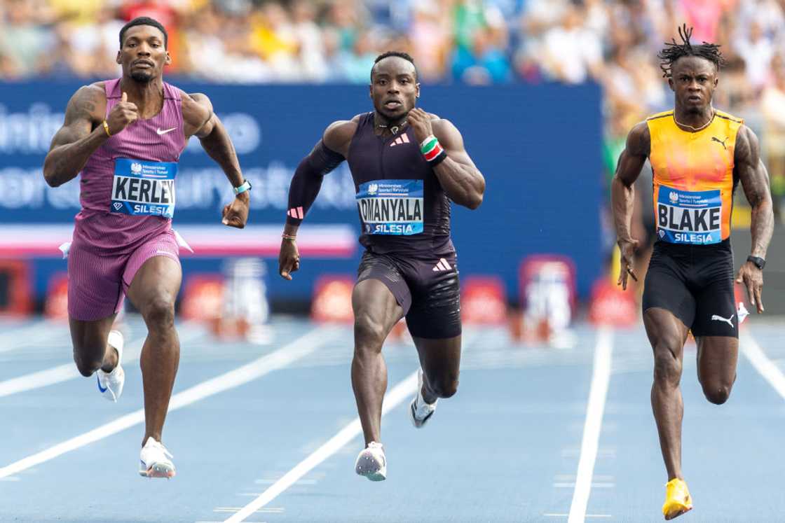 Fred Kerley, Ferdinand Omanyala, Silesia Diamond League