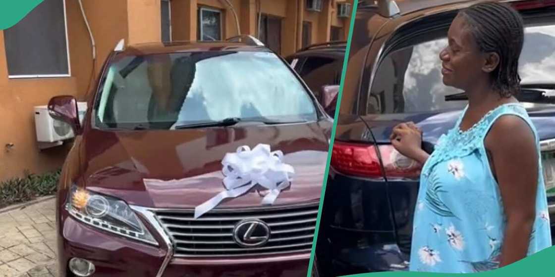 Nigerian lady gets car gift Nigerian lady gets car gift