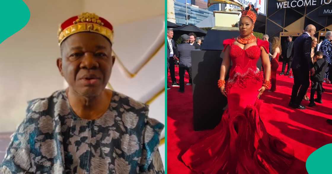 Chiwetalu Agu calls Yemi Alade a queen over her outfit to the Grammys.