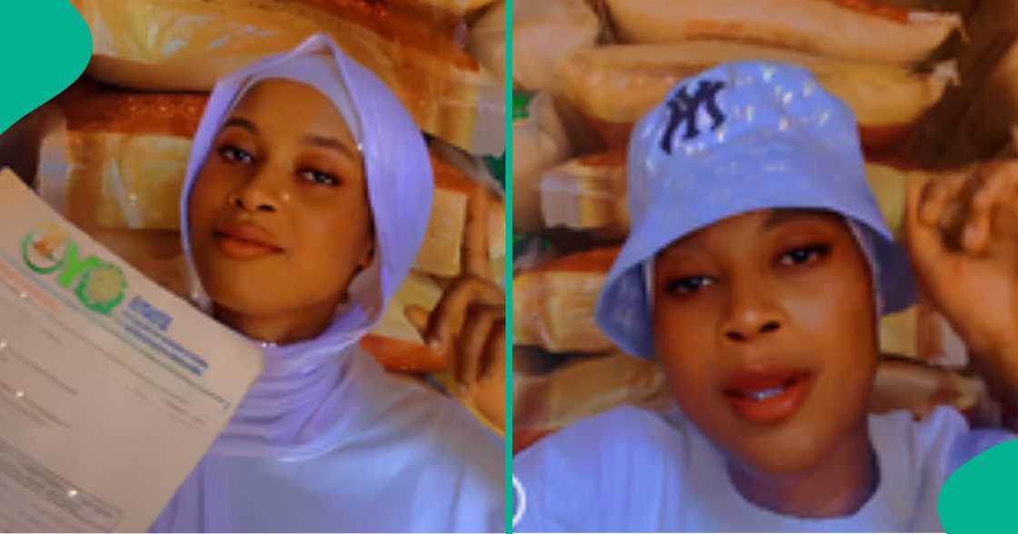First class graduate who sells foodstuffs goes viral as she flaunts her certificate First class graduate who sells foodstuffs goes viral as she flaunts her certificate