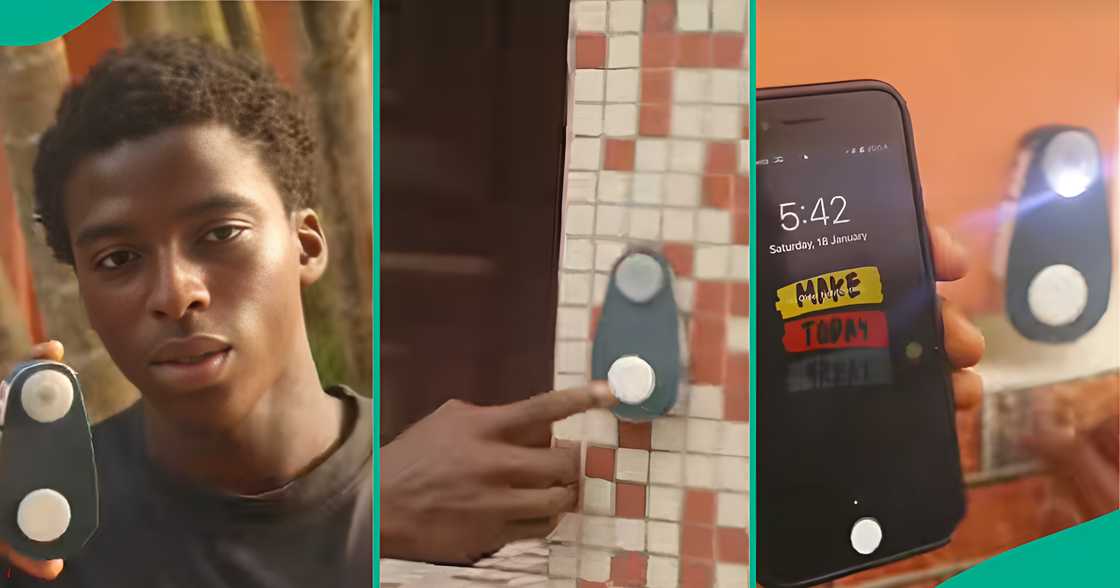 Nigerian man who invented doorbell with camera and WhatsApp features shared how its used Nigerian man who invented doorbell with camera and WhatsApp features shared how its used