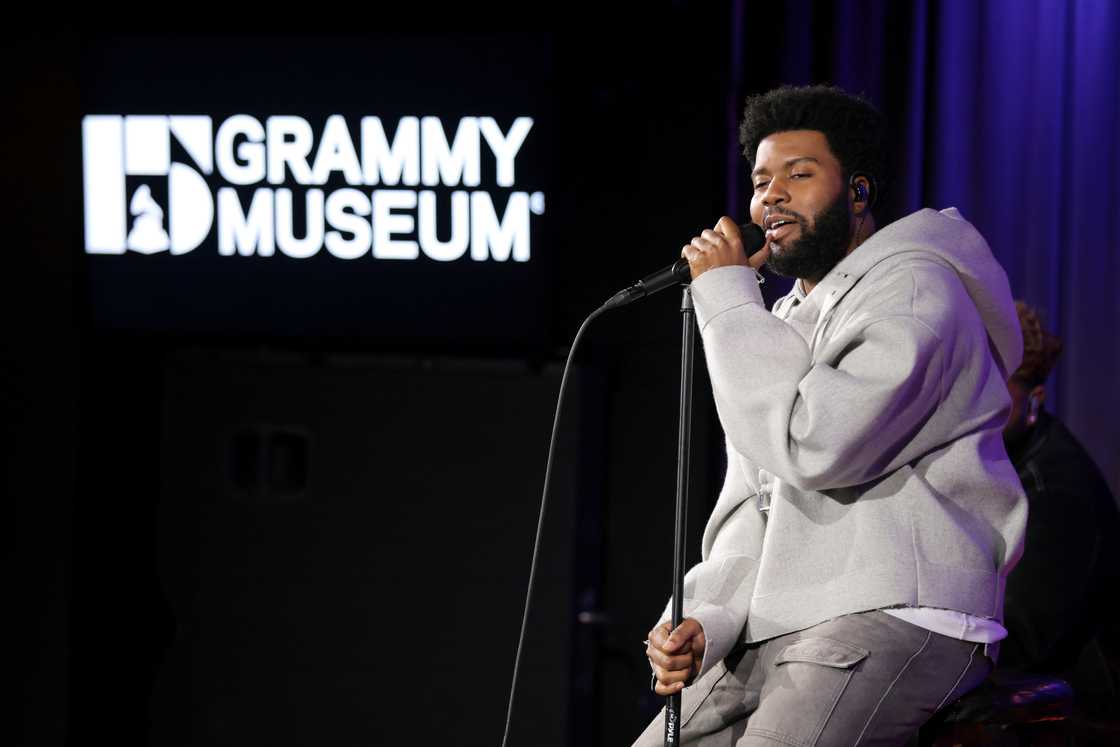 Khalid performs at Spotlight: Khalid at GRAMMY Museum L.A. Live in Los Angeles, California Khalid performs at Spotlight: Khalid at GRAMMY Museum L.A. Live in Los Angeles, California