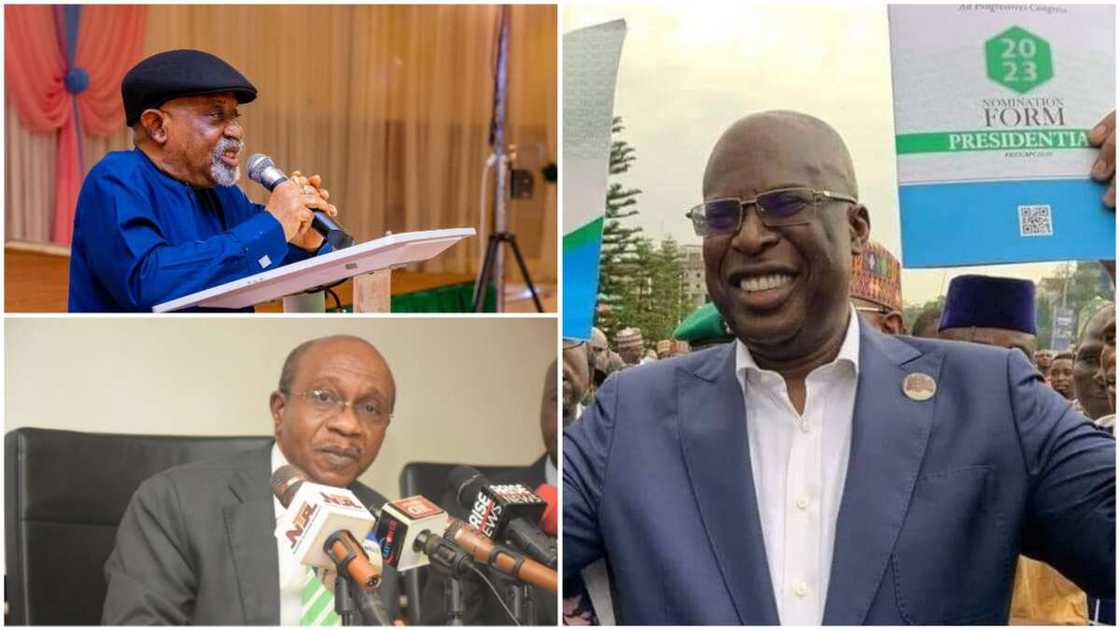 APC Presidential Aspirants, N100m Forms, Ngige, Sylva, Emefiele