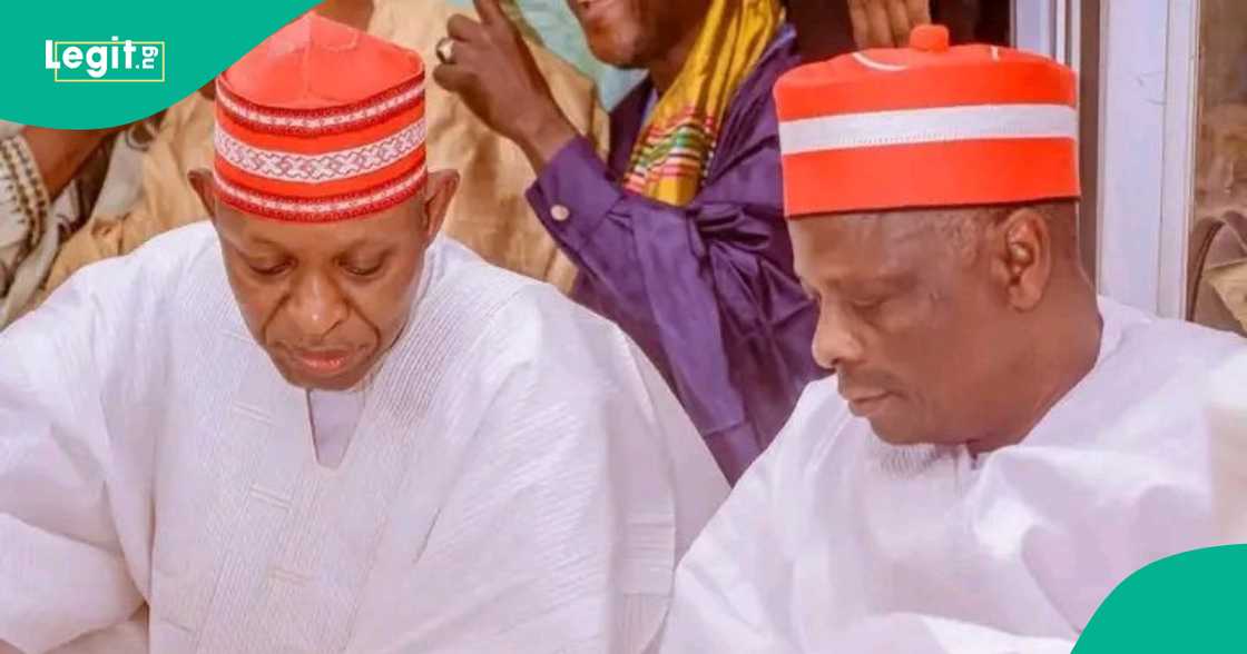 Gwamna Abba da Kwankwaso.
