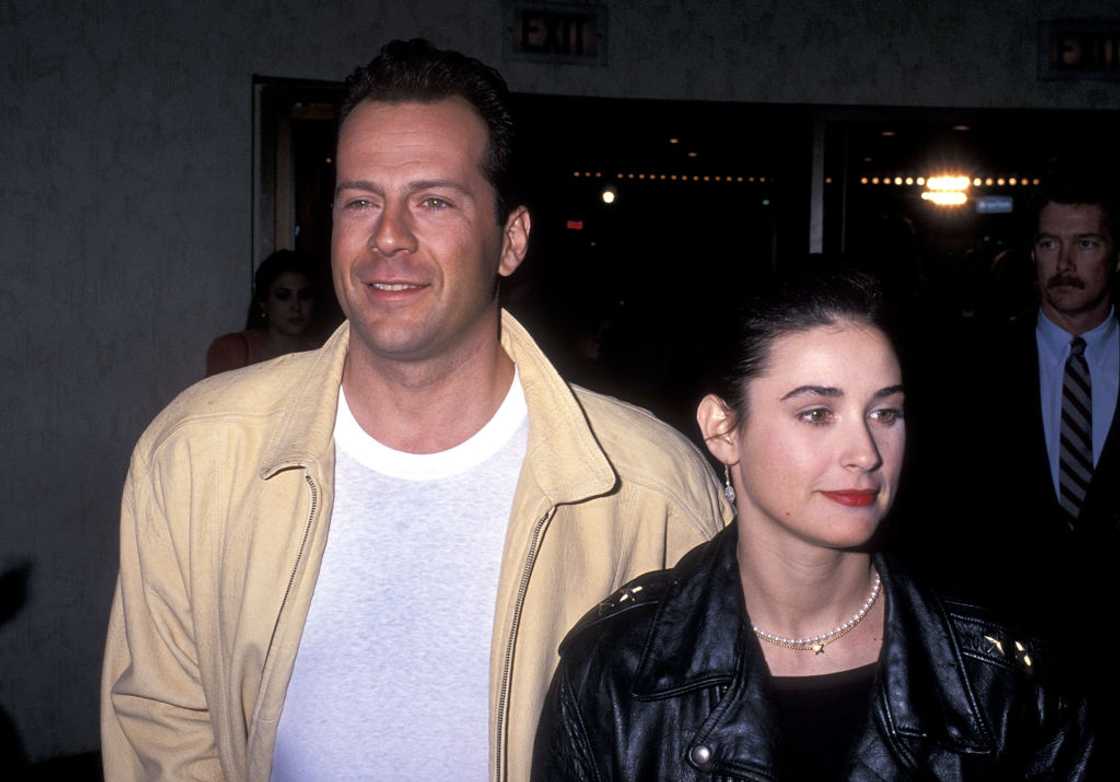 Bruce Willis and Demi Moore in Westwood, California Bruce Willis and Demi Moore in Westwood, California