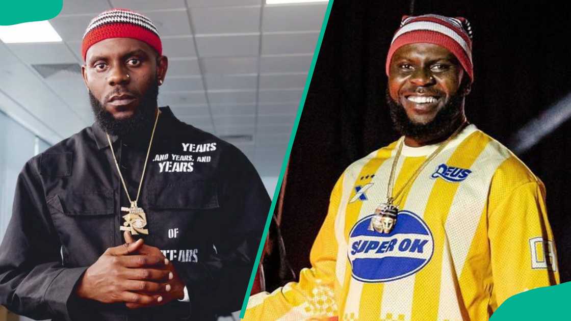 Odumodublvck wearing a traditional Igbo hat Odumodublvck wearing a traditional Igbo hat