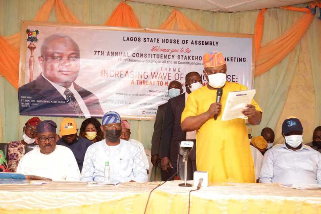 Obasa says drug abuse must be curbed in Nigeria. Obasa says drug abuse must be curbed in Nigeria.
