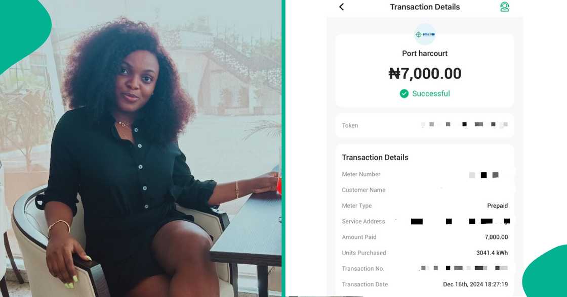 Nigerian lady Nsikak Effiong shares electricity units given to her after she paid N7k.