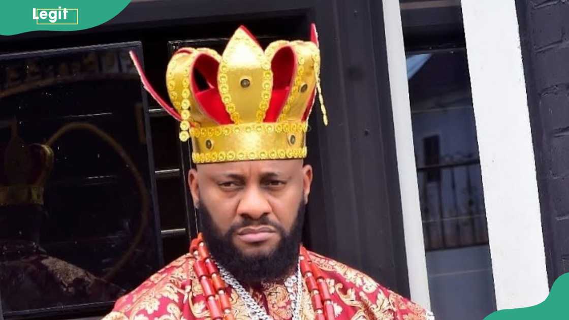 Yul Edochie on a film set Yul Edochie on a film set