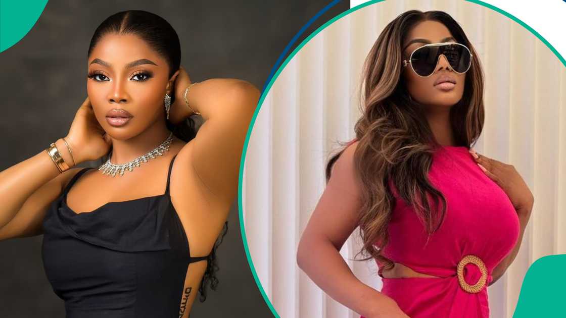 Toke Makinwa brags about her backing. Toke Makinwa brags about her backing.