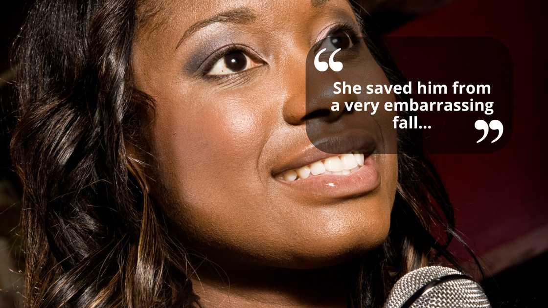 A woman giving a speech