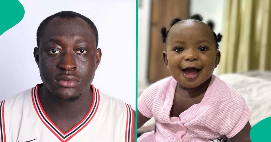 Carter Efe and his daughter in a video. Carter Efe and his daughter in a video.