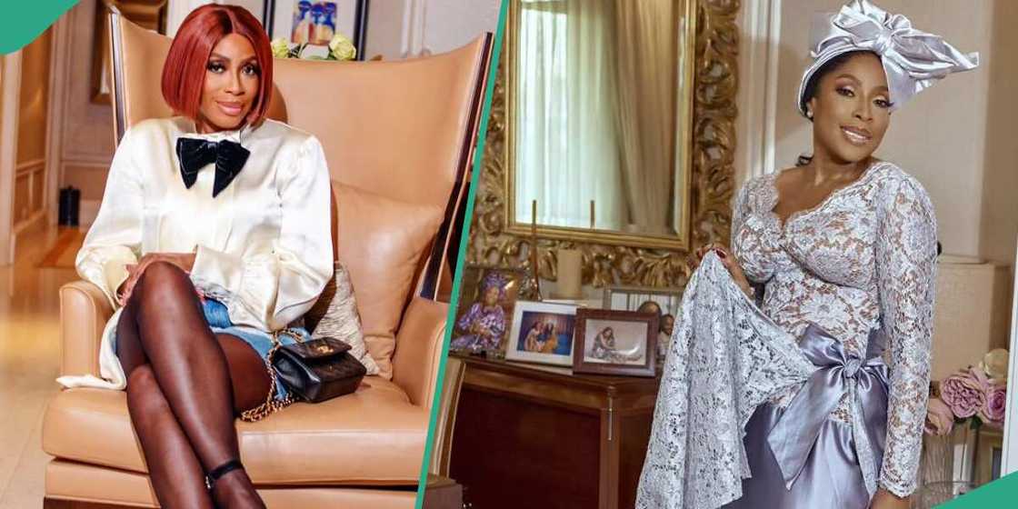 Mo Abudu looks stylish in blue outfit Mo Abudu looks stylish in blue outfit