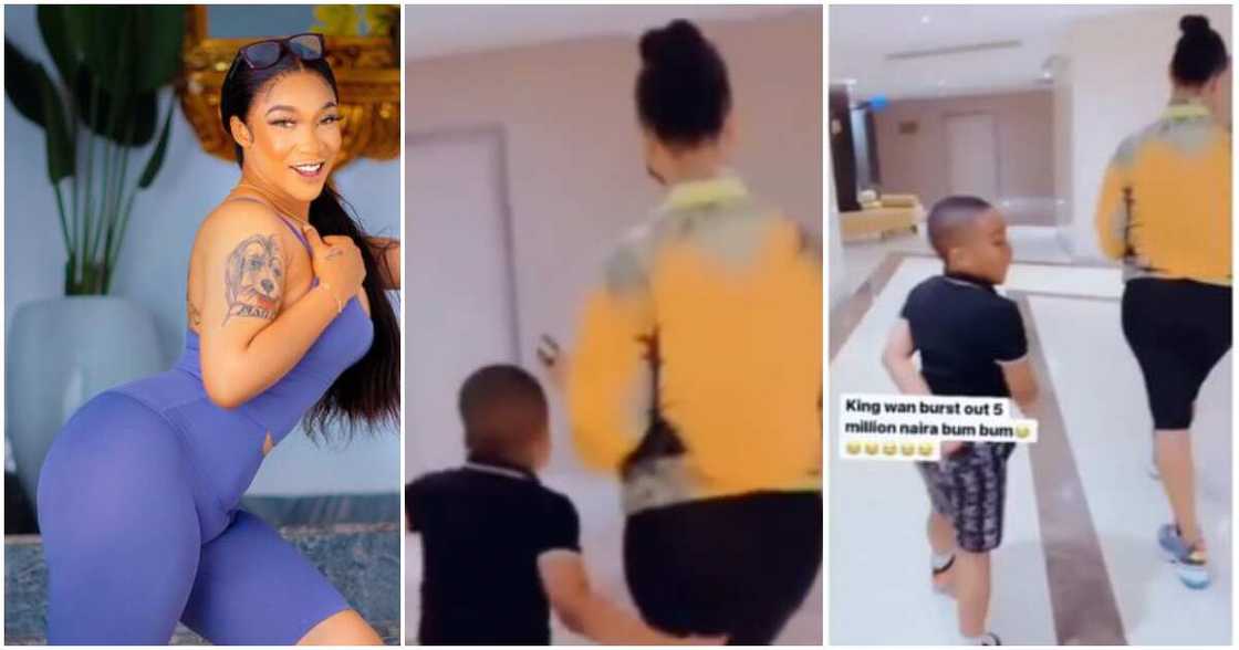 Tonto Dikeh and son King Andre Tonto Dikeh and son King Andre