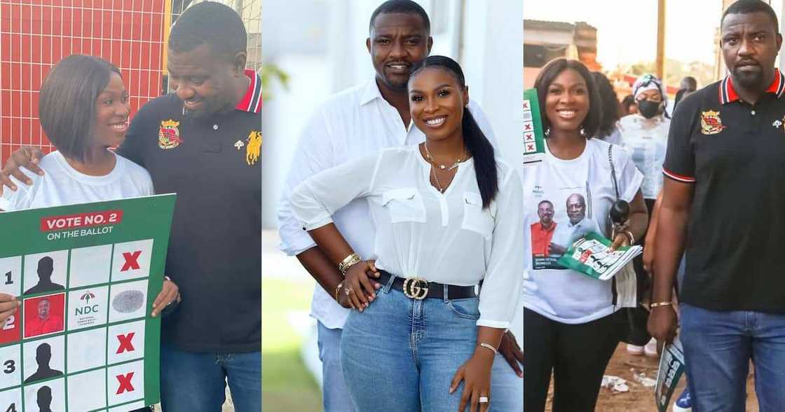 John Dumelo and wife John Dumelo and wife