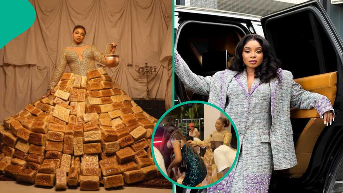 BBNaija star Queen Atang makes bold fashion statement at 12th AMVCA. BBNaija star Queen Atang makes bold fashion statement at 12th AMVCA.