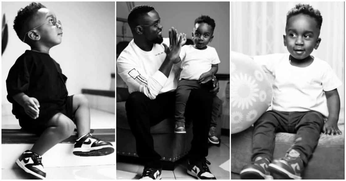 Sarkodie and his son Sarkodie and his son