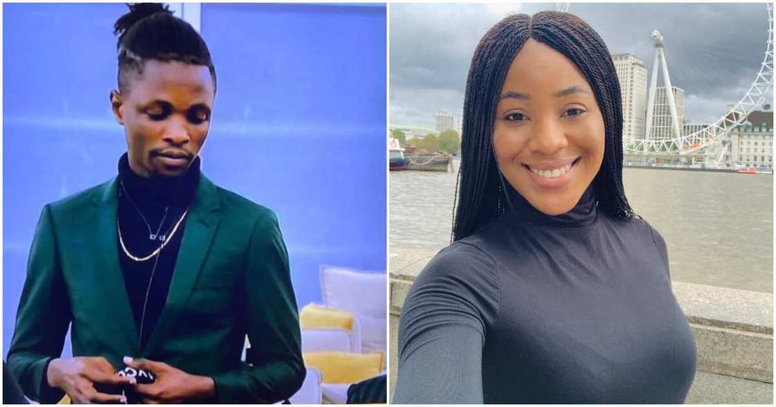 BBNaija's Laycon under fire for wishing Erica well in interview, fans call him 'manipulative' BBNaija's Laycon under fire for wishing Erica well in interview, fans call him 'manipulative'