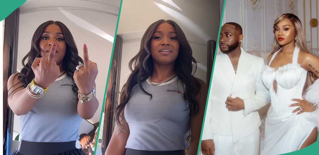 Chioma scolds fan filming her in Davido’s private jet Chioma scolds fan filming her in Davido’s private jet