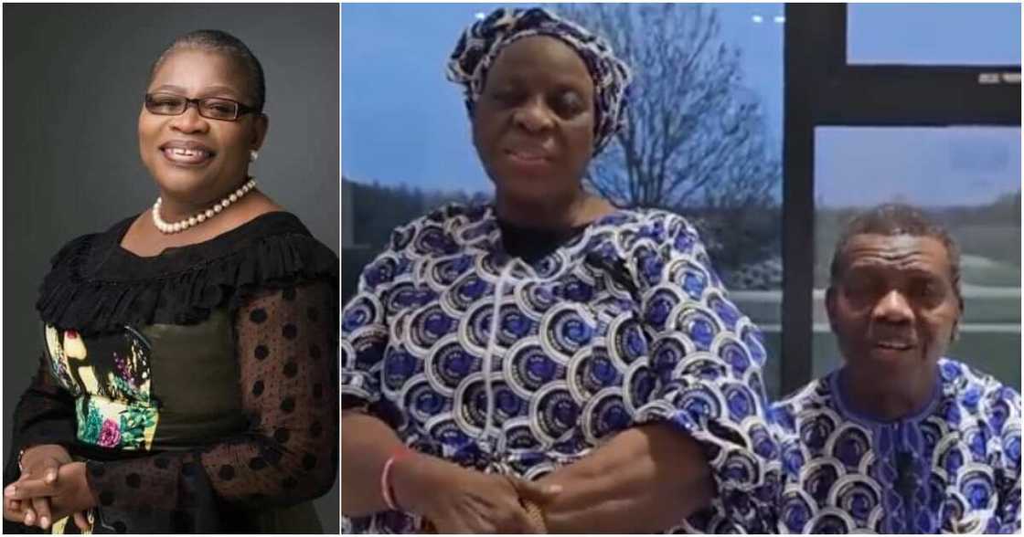 Oby Ezekwesili, Pastor Enoch Adeboye and his wife, Foluke