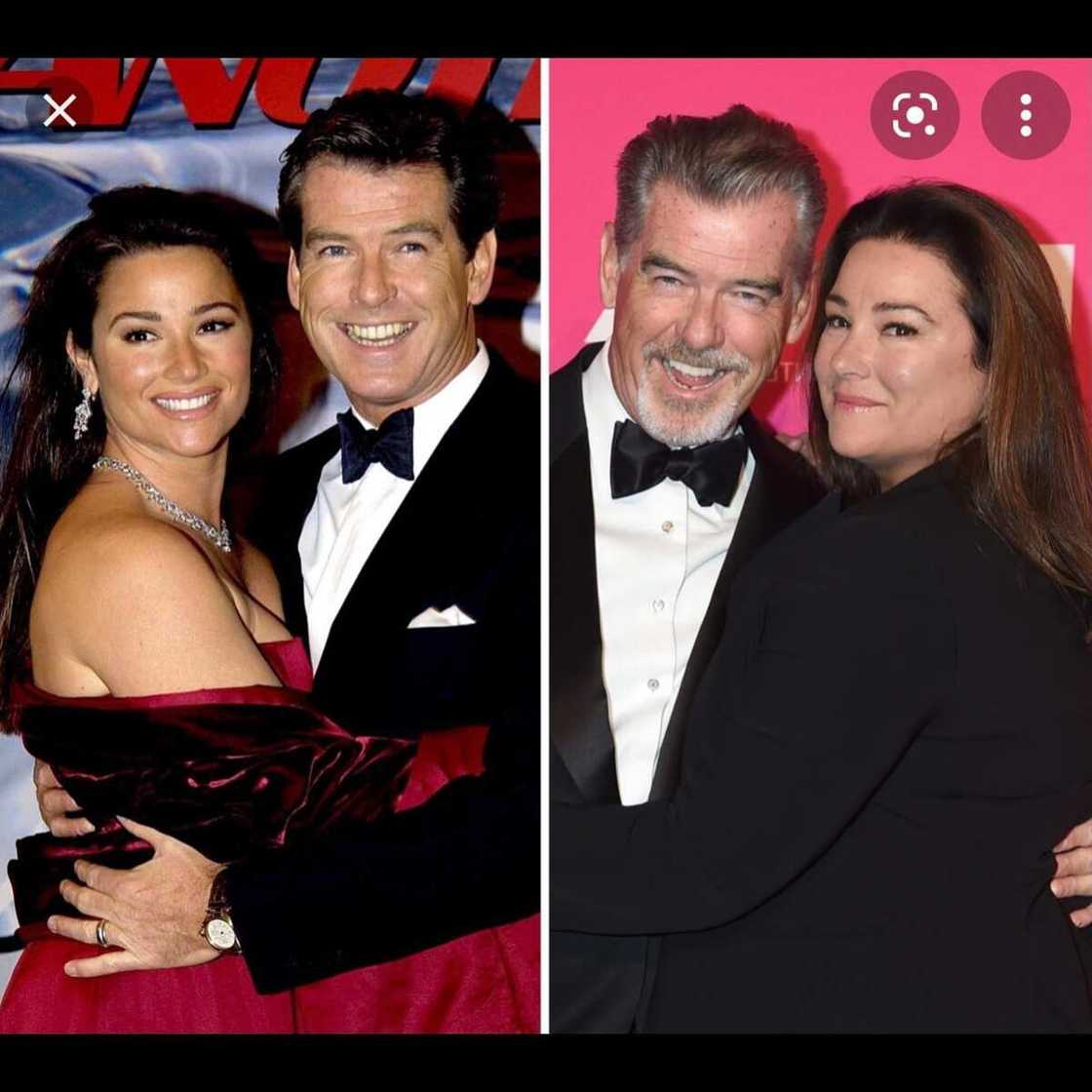 Pierce Brosnan et sa femme avant après