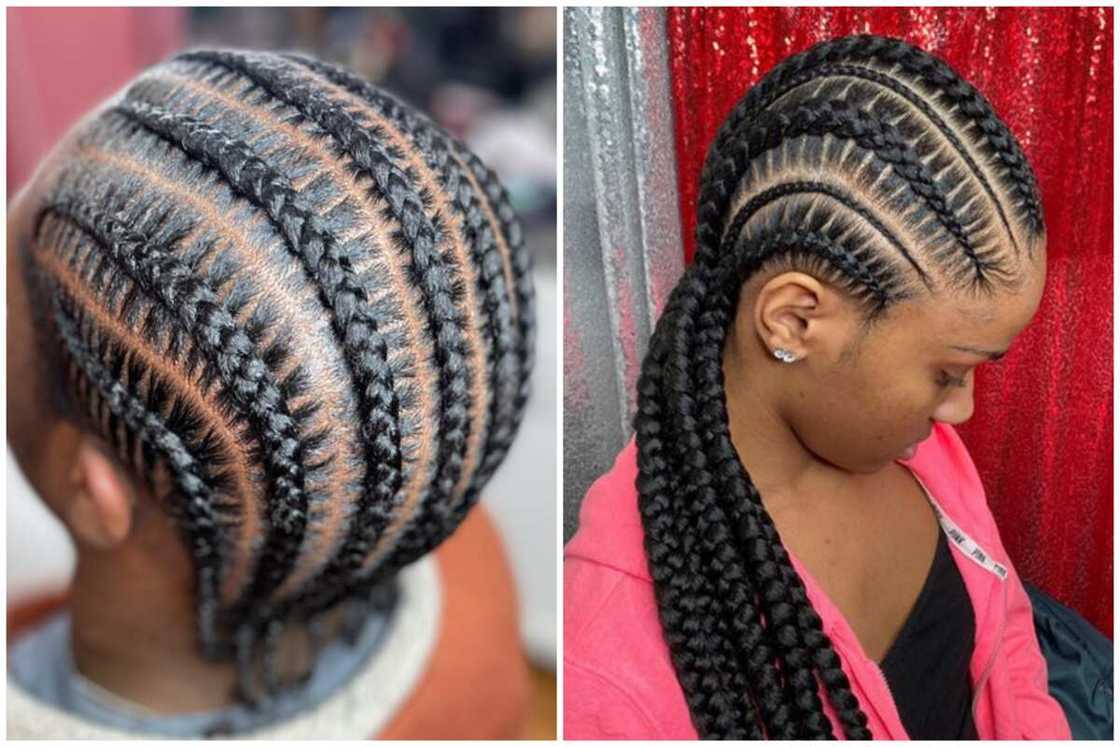 Feed in stitch braids Feed in stitch braids