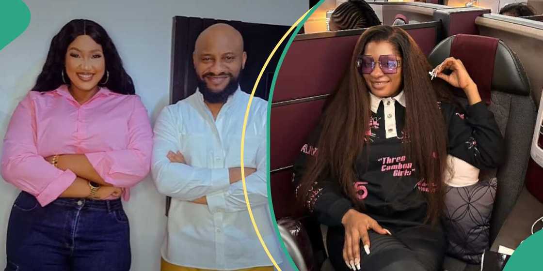 Yul Edochie and Judy Austin, May Edochie fly to Dubai