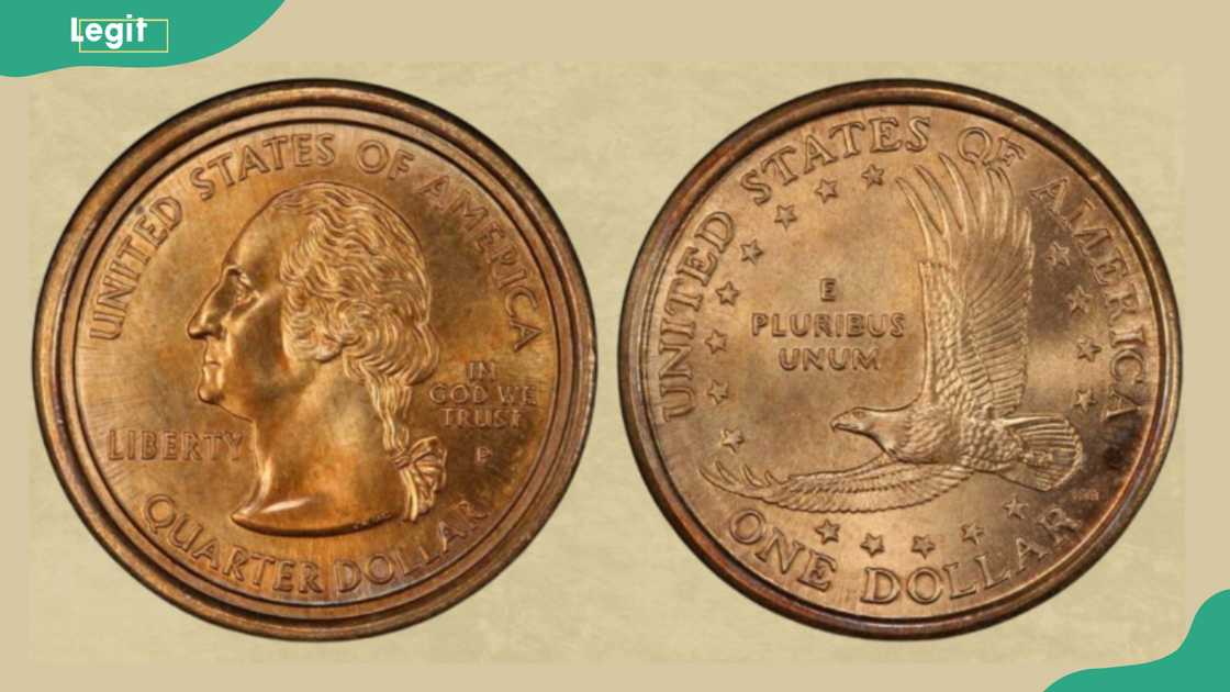 2000-P Maryland quarter muled with Sacagawea dollar 2000-P Maryland quarter muled with Sacagawea dollar