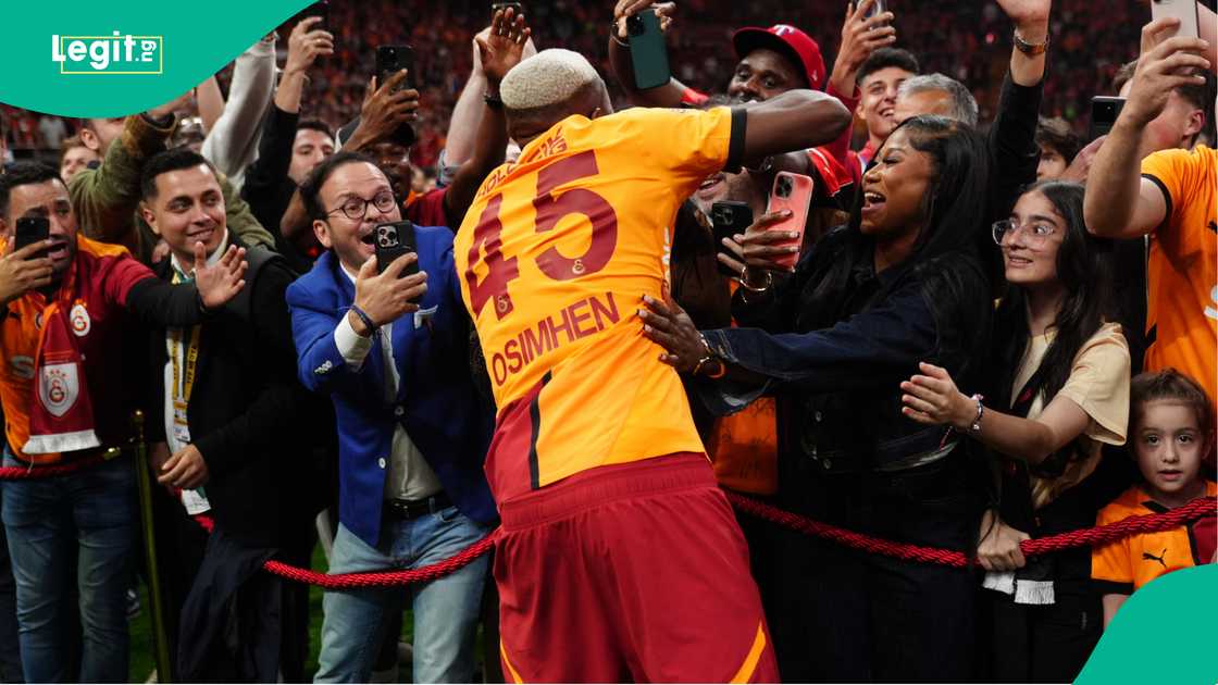 Victor Osimhen, Galatasaray, Istanbul Basaksehir, Rams Park, Istanbul, Turkiye, Super Lig. Victor Osimhen, Galatasaray, Istanbul Basaksehir, Rams Park, Istanbul, Turkiye, Super Lig.