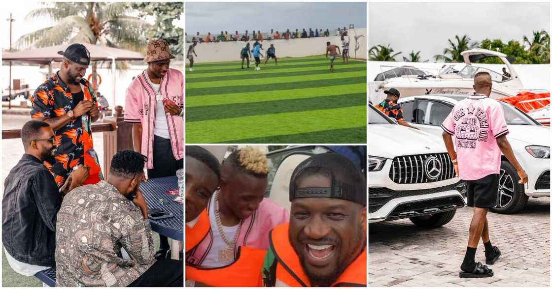 Victor Osimhen, Peter Okoye Victor Osimhen, Peter Okoye