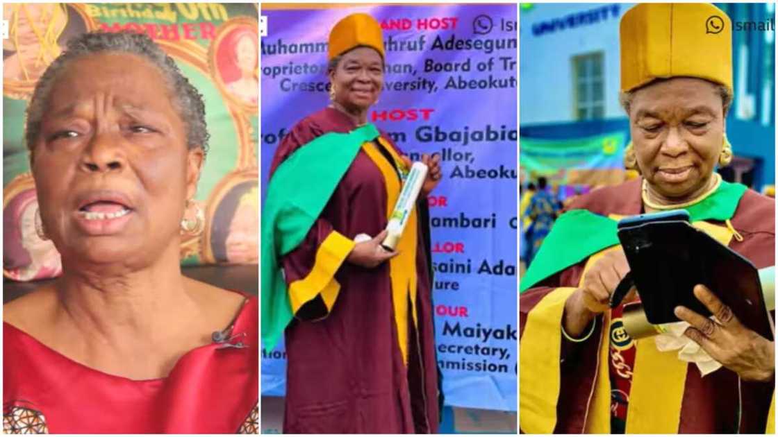 Master's degree in Nigeria/Adult education. Master's degree in Nigeria/Adult education.