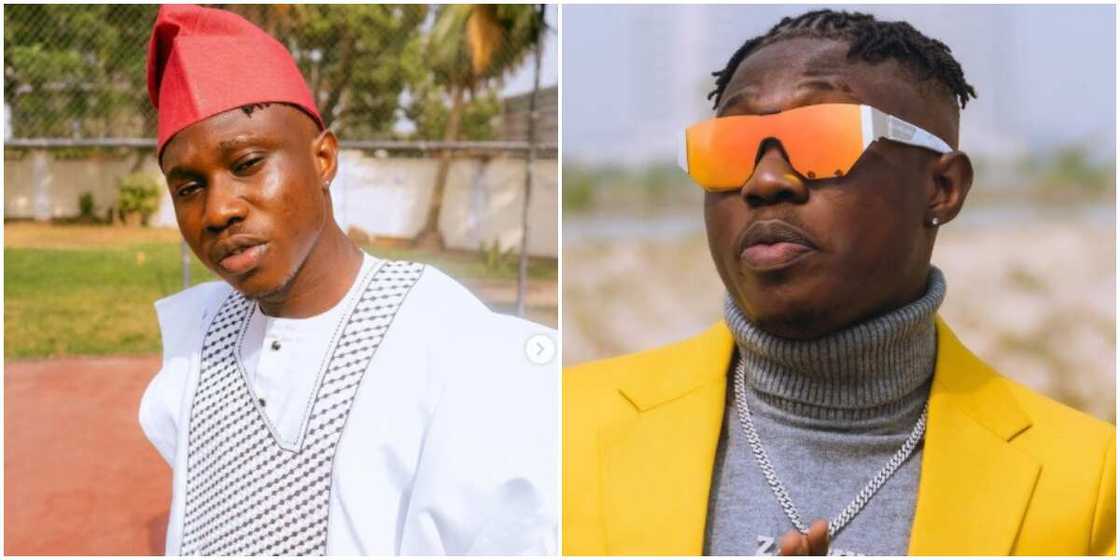Zlatan Ibile's lunch combination of monkey eat and garri causes stir online Zlatan Ibile's lunch combination of monkey eat and garri causes stir online