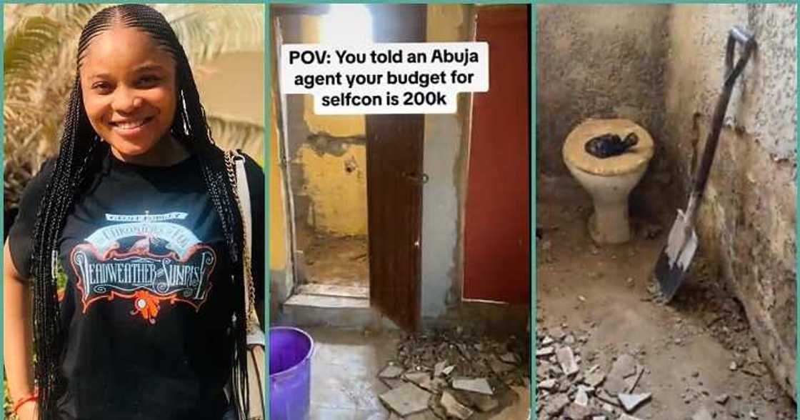 Abuja-based lady shares video of N200,000 house an agent took her to Abuja-based lady shares video of N200,000 house an agent took her to