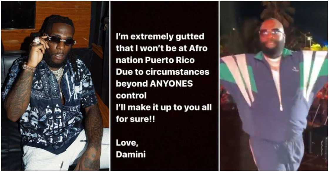 Burna Boy replaced by Rick Ross, Afro Nation Burna Boy replaced by Rick Ross, Afro Nation