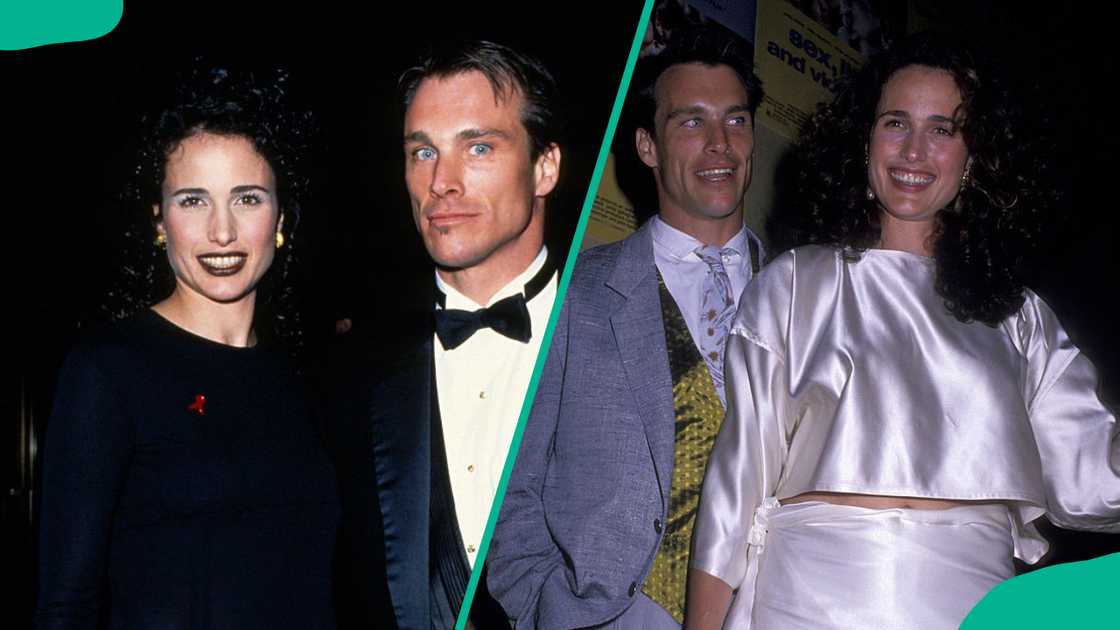 Andie MacDowell and Paul Qualley attend the 12th Annual Council of Fashion Designers. The ex-couple during "Sex, Lies and Videotape" New York City Premiere Party.