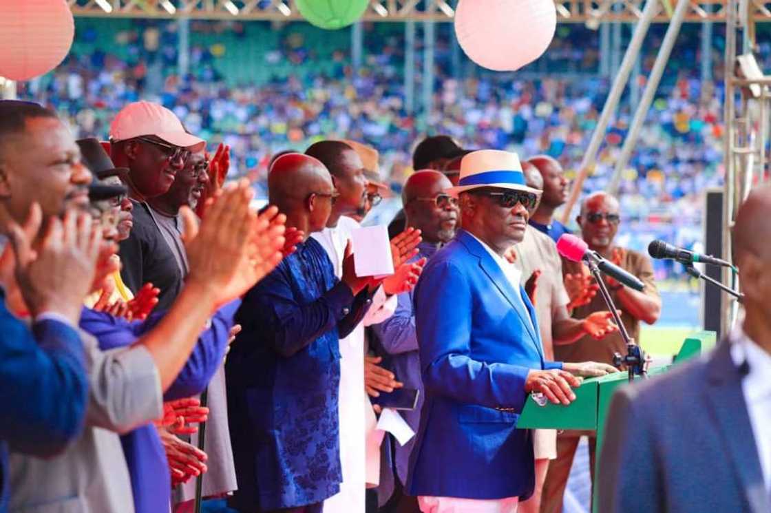 Nyesom Wike in Rivers state Nyesom Wike in Rivers state