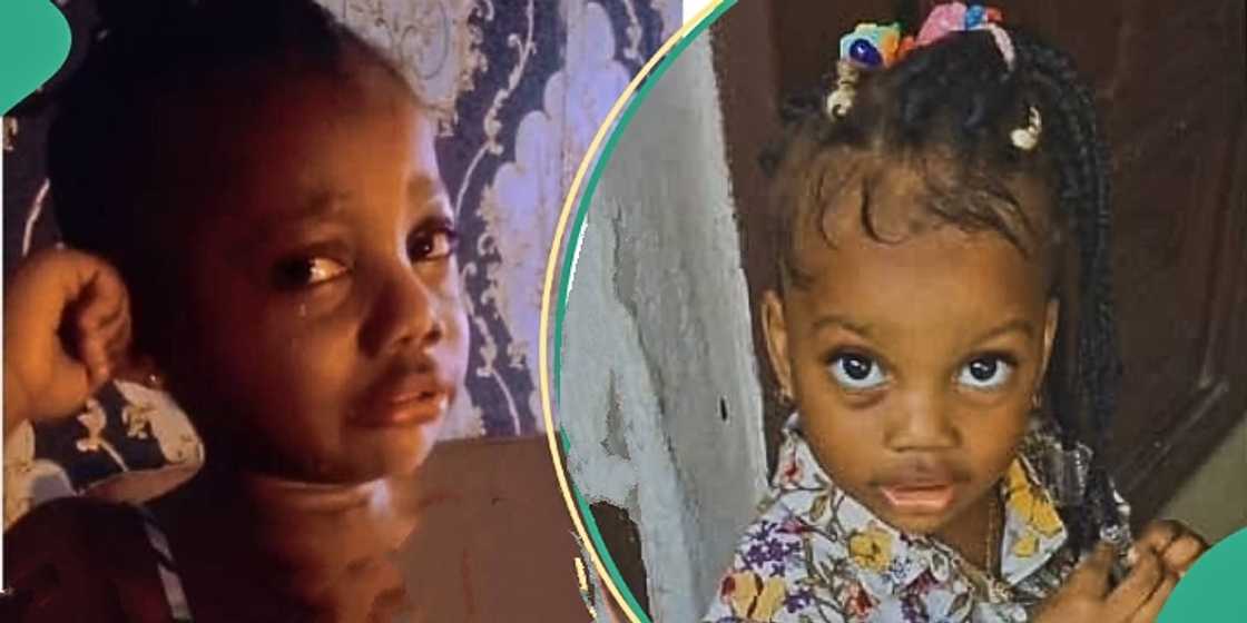 Little girl refuses to eat garri and soup Little girl refuses to eat garri and soup