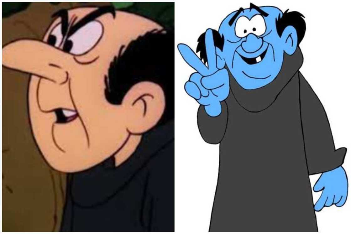 Gargamel the ugly cartoon character Gargamel the ugly cartoon character